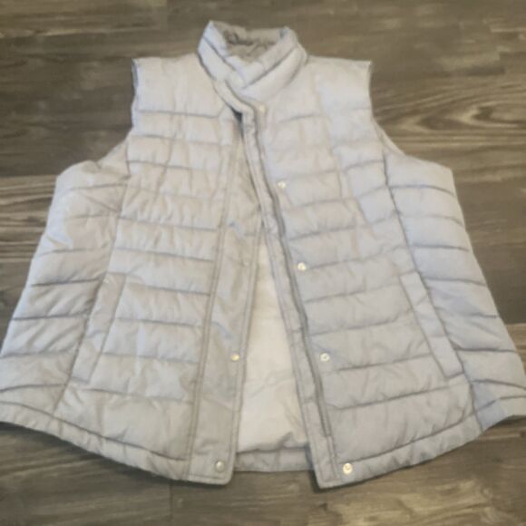 GAP Men’s Winter Industrial Standard Core Super Puffer Vest Jacket Gray Size 2XL - Picture 9 of 12